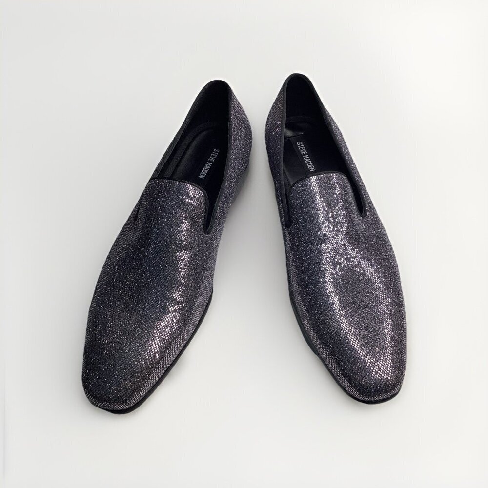 Steve Madden Size 10.5 Men’s Brillar Sparkle Slip On Dress Shoes New No Box/Tag